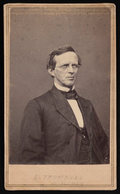 Portret Lymana Trumbulla 1813-1896, w latach 1864-1868. autorstwa Brady