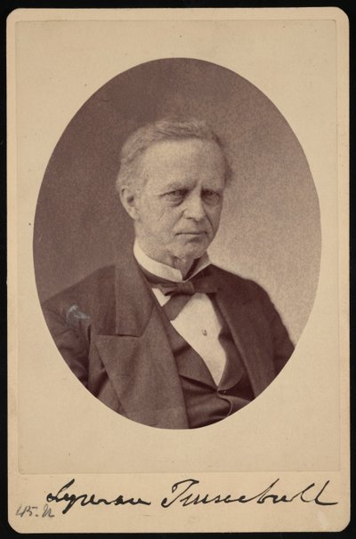 Portret Lymana Trumbulla 1813-1896, w latach 1868-1881. autorstwa Brady