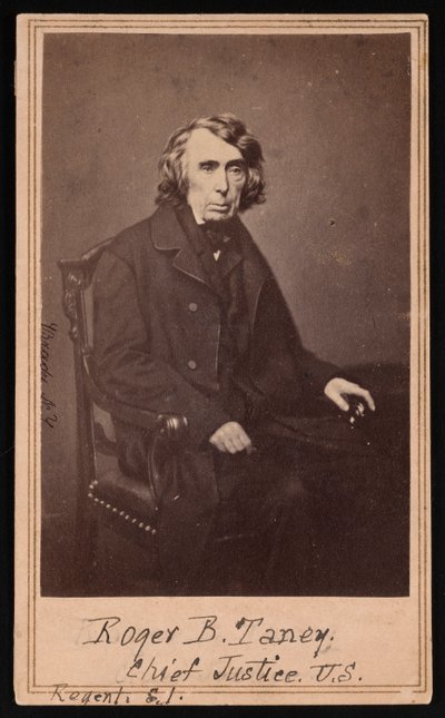 Portret Rogera Brooke Taneya 1777-1864, przed 1864. autorstwa Brady