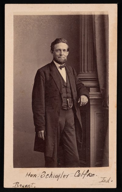 Portret Schuyler Colfax 1823-1885, przed 1885. autorstwa Brady