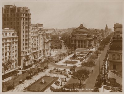 Plac Floriano Peixoto, Rio de Janeiro (zdjęcie czarno-białe) autorstwa Brazilian Photographer