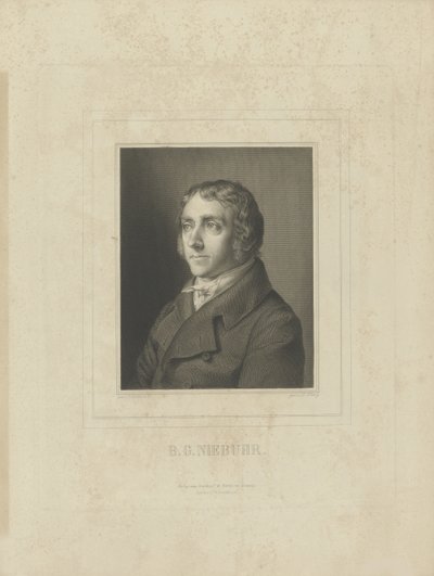 Portret Bartholda Georga Niebuhra 1776-1831 , c. 1830-1840. autorstwa Breitkopf and Härtel
