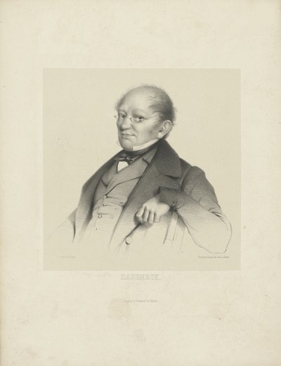 Portret kompozytora François Antoine Habeneck 1781-1849, c. 1840. autorstwa Breitkopf and Härtel