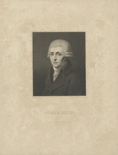 Portret kompozytora Josepha Haydna 1732-1809, ok. 1930 r. 1827. autorstwa Breitkopf and Härtel