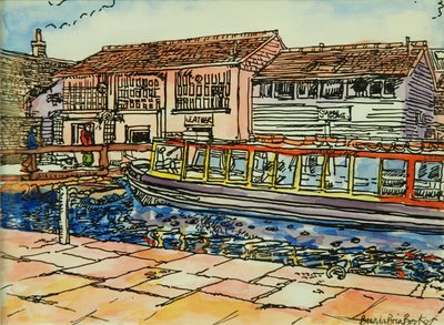 Muzeum Kanału, Camden Lock (akwarela na papierze) autorstwa Brenda Brin Booker