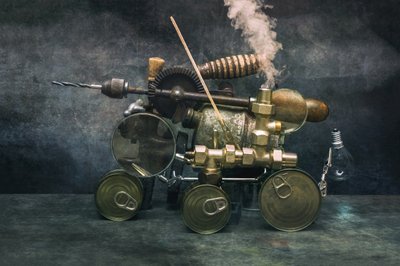 Steampunkowy wynalazek autorstwa Brig Barkow