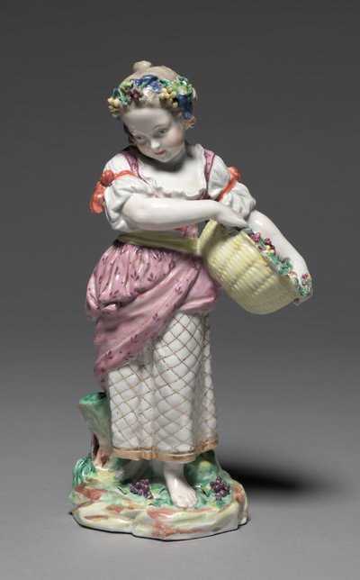 Figura jesieni z czterech pór roku 1775. autorstwa Bristol Porcelain Factory