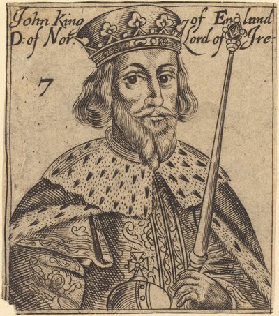 Jan, król Anglii autorstwa British 17th Century