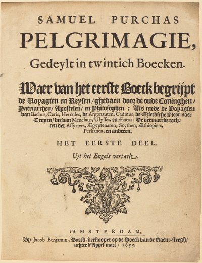Strona tytułowa autorstwa British 17th Century
