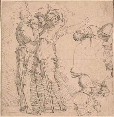 Capriccio pochodzące z „Figurki” Salvatora Rosy autorstwa British 18th Century
