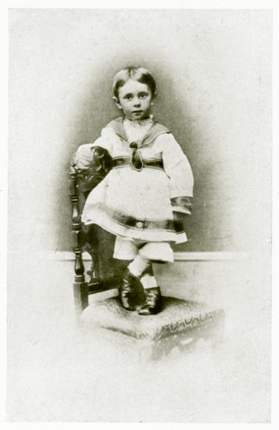 Aubrey Beardsley, w wieku 2 lata i 3 miesiące autorstwa British Photographer