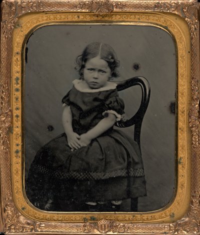 Portret dziewczynki, ok. 1855 (zdjęcie) autorstwa British Photographer