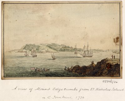 Cykl szkiców, widoków w Wielkiej Brytanii, na kontynencie iw Ameryce 1772-1778 (akwarela) autorstwa British School