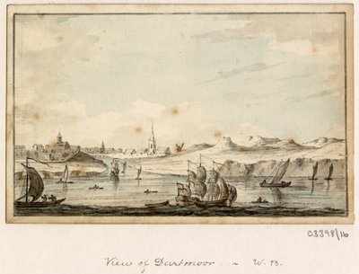 Cykl szkiców, widoków w Wielkiej Brytanii, na kontynencie iw Ameryce 1772-1778 (akwarela) autorstwa British School