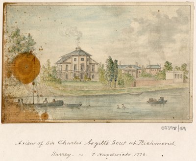 Cykl szkiców, widoków w Wielkiej Brytanii, na kontynencie iw Ameryce 1772-1778 (akwarela) autorstwa British School