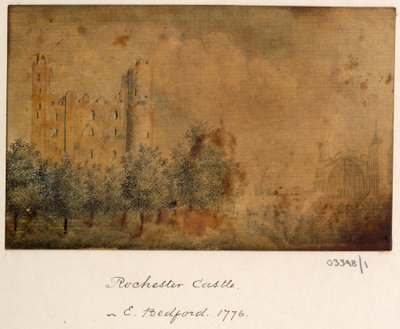 Cykl szkiców, widoków w Wielkiej Brytanii, na kontynencie iw Ameryce 1772-1778 (akwarela) autorstwa British School