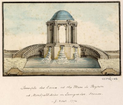 Cykl szkiców, widoków w Wielkiej Brytanii, na kontynencie iw Ameryce 1772-1778 (akwarela) autorstwa British School