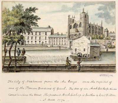 Cykl szkiców, widoków w Wielkiej Brytanii, na kontynencie iw Ameryce 1772-1778 (akwarela) autorstwa British School