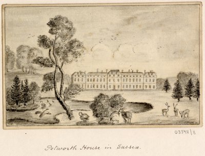 Seria szkiców, widoków w Wielkiej Brytanii, na kontynencie iw Ameryce 1772-1778 (rysunek) autorstwa British School
