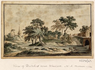 Cykl szkiców, widoków w Wielkiej Brytanii, na kontynencie iw Ameryce 1772-1778 (akwarela) autorstwa British School