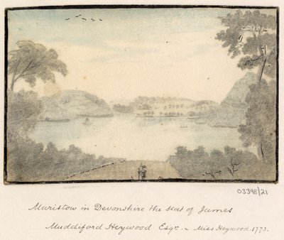 Cykl szkiców, widoków w Wielkiej Brytanii, na kontynencie iw Ameryce 1772-1778 (akwarela) autorstwa British School