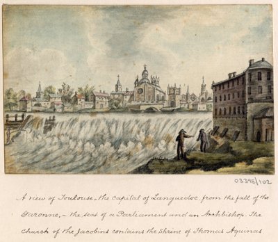 Cykl szkiców, widoków w Wielkiej Brytanii, na kontynencie iw Ameryce 1772-1778 (akwarela) autorstwa British School