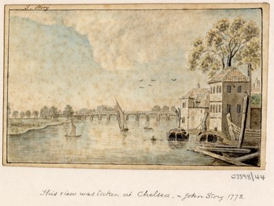 Cykl szkiców, widoków w Wielkiej Brytanii, na kontynencie iw Ameryce 1772-1778 (akwarela) autorstwa British School