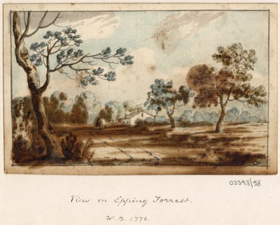 Cykl szkiców, widoków w Wielkiej Brytanii, na kontynencie iw Ameryce 1772-1778 (akwarela) autorstwa British School