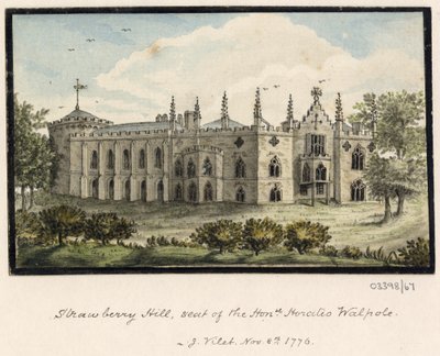 Cykl szkiców, widoków w Wielkiej Brytanii, na kontynencie iw Ameryce 1772-1778 (akwarela) autorstwa British School