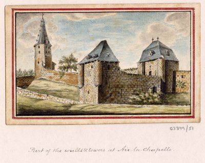 Cykl szkiców, widoków w Wielkiej Brytanii, na kontynencie iw Ameryce 1772-1778 (akwarela) autorstwa British School