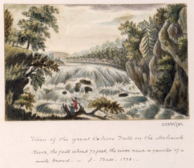 Cykl szkiców, widoków w Wielkiej Brytanii, na kontynencie iw Ameryce 1772-1778 (akwarela) autorstwa British School