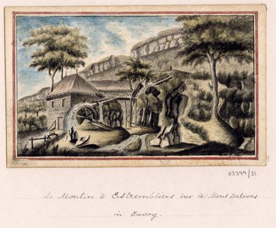 Cykl szkiców, widoków w Wielkiej Brytanii, na kontynencie iw Ameryce 1772-1778 (akwarela) autorstwa British School