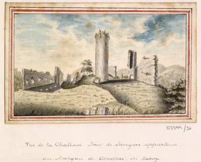Cykl szkiców, widoków w Wielkiej Brytanii, na kontynencie iw Ameryce 1772-1778 (akwarela) autorstwa British School