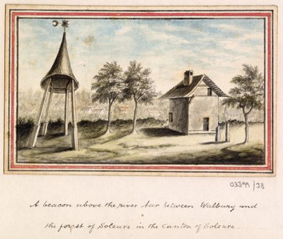 Cykl szkiców, widoków w Wielkiej Brytanii, na kontynencie iw Ameryce 1772-1778 (akwarela) autorstwa British School