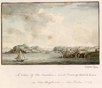 Cykl szkiców, widoków w Wielkiej Brytanii, na kontynencie iw Ameryce 1772-1778 (akwarela) autorstwa British School