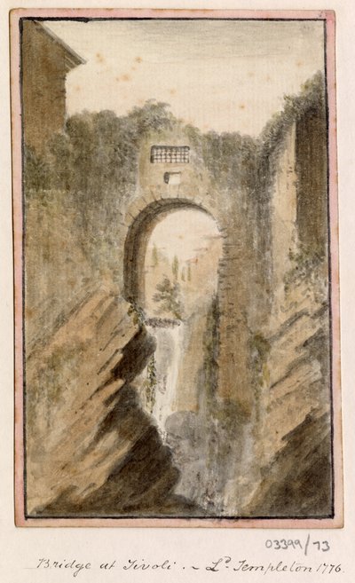 Cykl szkiców, widoków w Wielkiej Brytanii, na kontynencie iw Ameryce 1772-1778 (akwarela) autorstwa British School