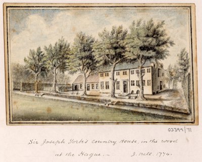 Cykl szkiców, widoków w Wielkiej Brytanii, na kontynencie iw Ameryce 1772-1778 (akwarela) autorstwa British School