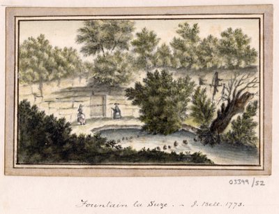 Cykl szkiców, widoków w Wielkiej Brytanii, na kontynencie iw Ameryce 1772-1778 (akwarela) autorstwa British School