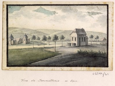 Cykl szkiców, widoków w Wielkiej Brytanii, na kontynencie iw Ameryce 1772-1778 (akwarela) autorstwa British School