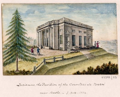 Cykl szkiców, widoków w Wielkiej Brytanii, na kontynencie iw Ameryce 1772-1778 (akwarela) autorstwa British School