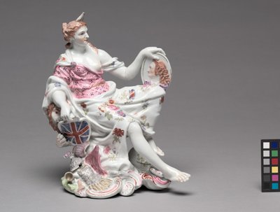 Britannia, Fabryka Porcelany Longton Hall, ok. 1756 r. autorstwa British School