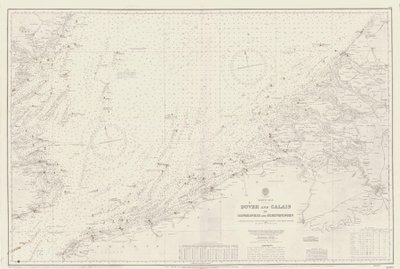 Mapa obszaru od Dover i Calais do Orfordness autorstwa British School