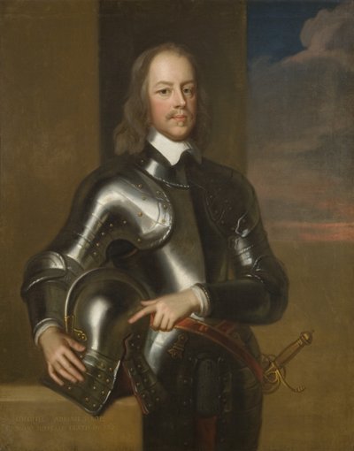 Pułkownik Adrian Scrope, ostatni gubernator Bristolu 1649-55 (olej na płótnie) autorstwa British School