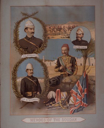 Bohaterowie Sudanu 1885 (chromolitho) autorstwa British School