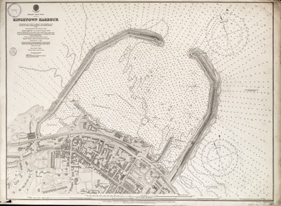 Port Kingstown, wschodnie wybrzeże Irlandii autorstwa British School