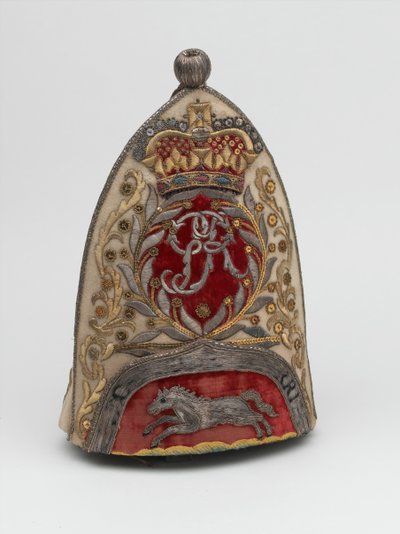 Czapka grenadierska oficera 65 Pułku Piechoty, 1758 ok autorstwa British School