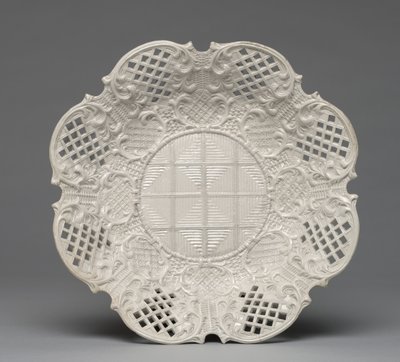 Płyta, wyprodukowana przez fabrykę Staffordshire w Anglii, ok. 1760 autorstwa British School