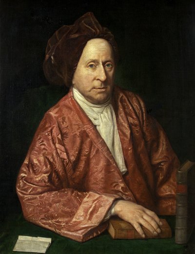 Portret Jamesa Burgha, ok. 1755 (olej na płótnie) autorstwa British School