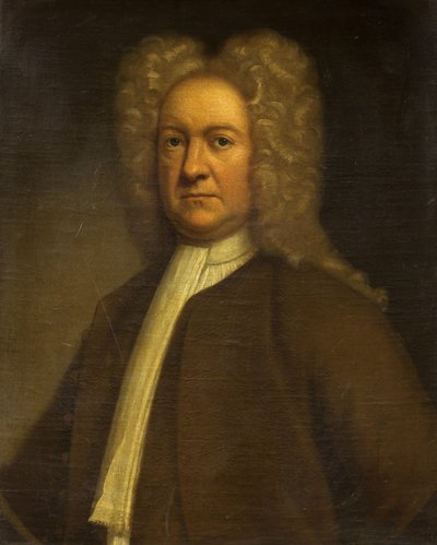 Portret mężczyzny, ok. 1750 (olej na płótnie) autorstwa British School