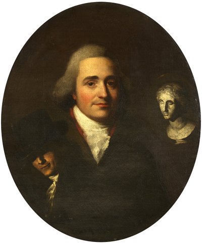 Portret rzeźbiarza, ok. 1765 (olej na płótnie) autorstwa British School